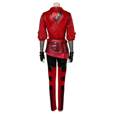 Descendants: The Rise of Red Red Uniform Suit Cosplay Costume Halloween Carnival Outfit
