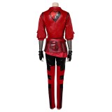 Descendants: The Rise of Red Red Uniform Suit Cosplay Costume Halloween Carnival Outfit