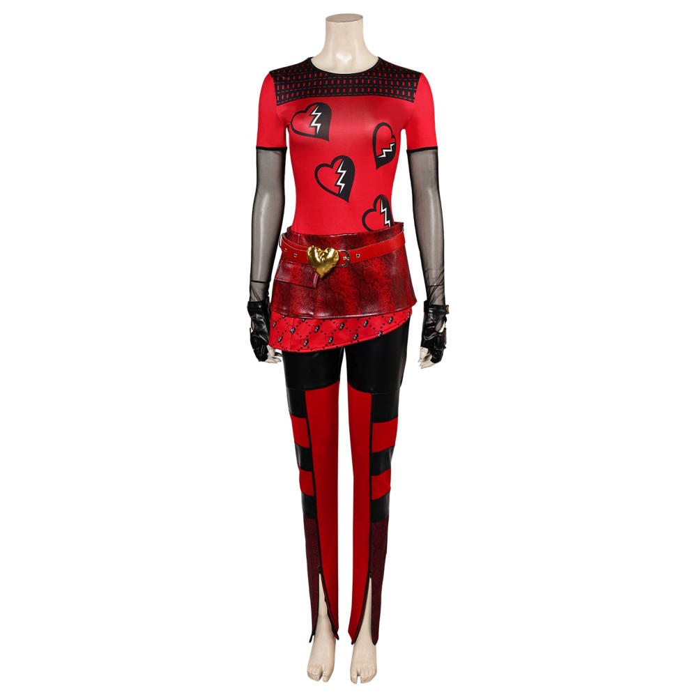 Descendants: The Rise of Red Red Uniform Suit Cosplay Costume Halloween Carnival Outfit