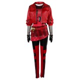 Descendants: The Rise of Red Red Uniform Suit Cosplay Costume Halloween Carnival Outfit