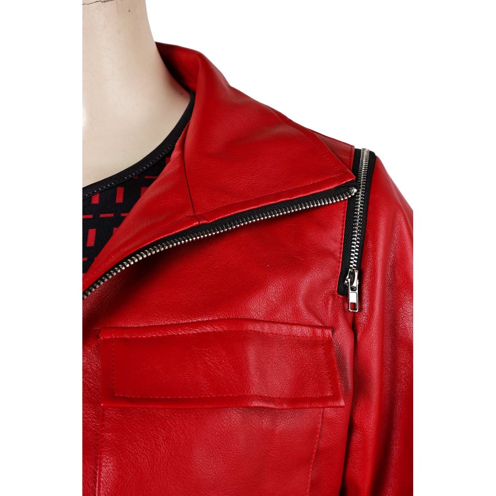 Descendants: The Rise of Red Red Uniform Suit Cosplay Costume Halloween Carnival Outfit