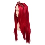 Descendants: The Rise of Red Queen of Hearts Wig Heat Resistant Synthetic Hair Accessories Cosplay Costume Halloween Carnival