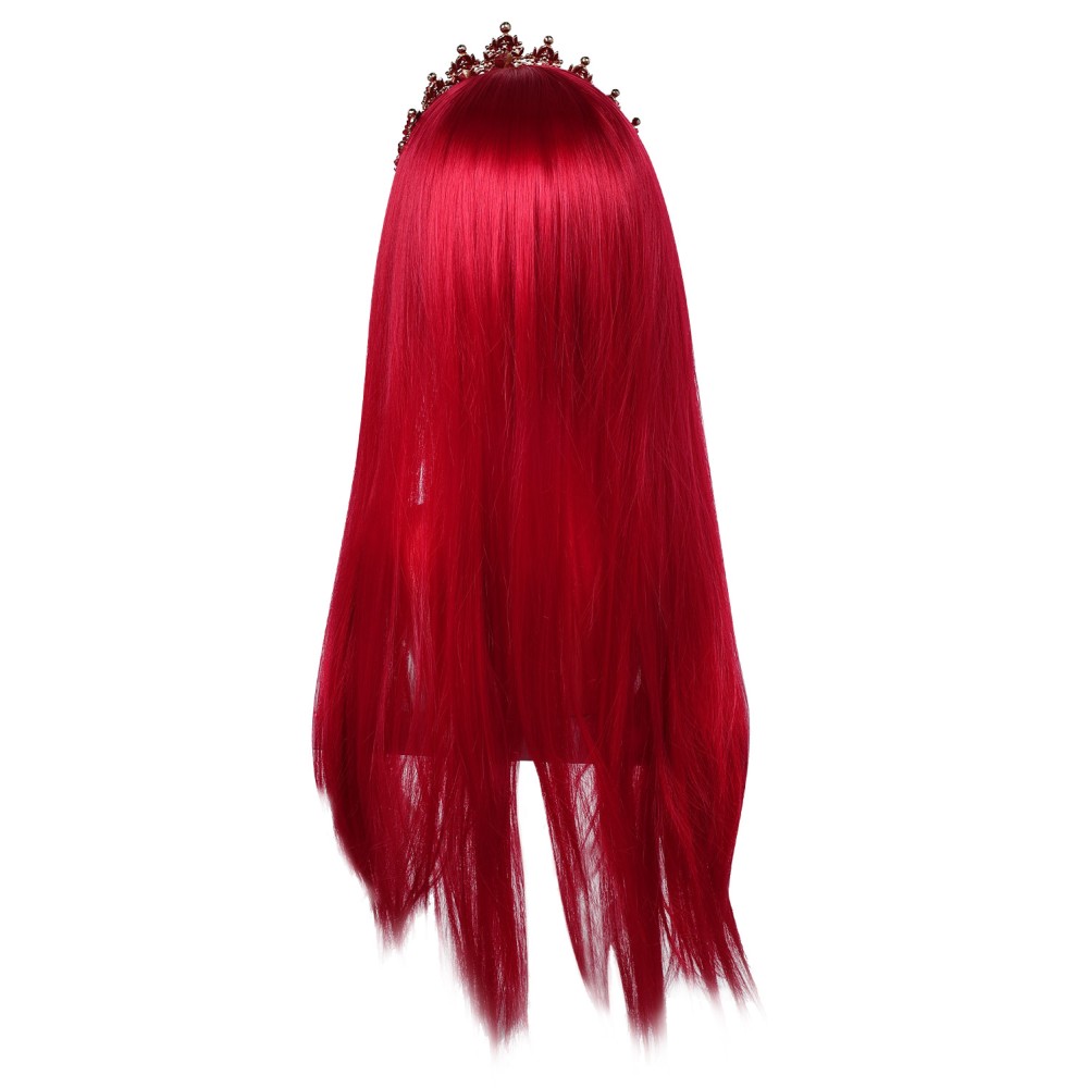 Descendants: The Rise of Red Queen of Hearts Wig Heat Resistant Synthetic Hair Accessories Cosplay Costume Halloween Carnival