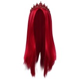 Descendants: The Rise of Red Queen of Hearts Wig Heat Resistant Synthetic Hair Accessories Cosplay Costume Halloween Carnival