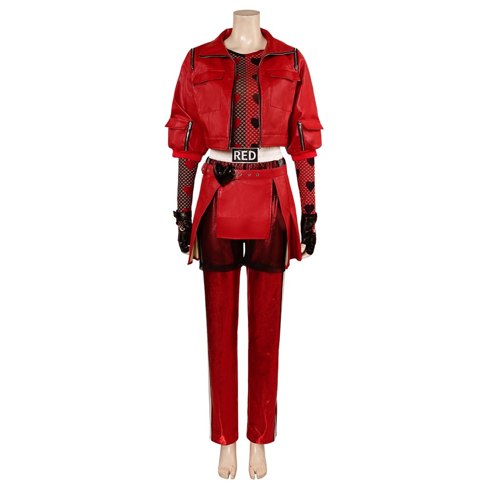 Descendants: The Rise of Red Princess Red Suit Cosplay Costume Halloween Carnival Outfit