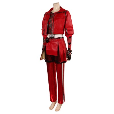 Descendants: The Rise of Red Princess Red Suit Cosplay Costume Halloween Carnival Outfit