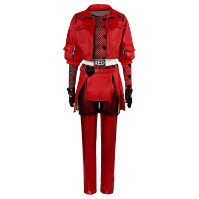 Descendants: The Rise of Red Princess Red Suit Cosplay Costume Halloween Carnival Outfit