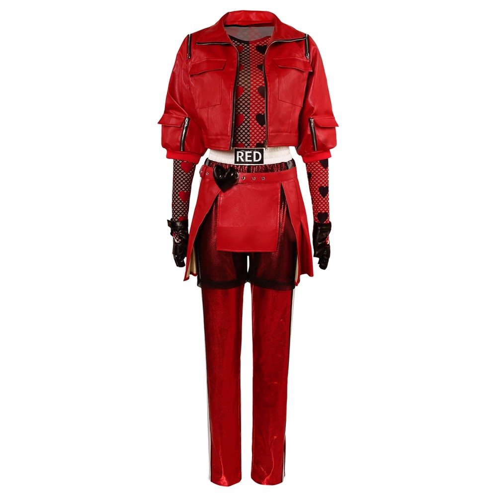 Descendants: The Rise of Red Princess Red Suit Cosplay Costume Halloween Carnival Outfit