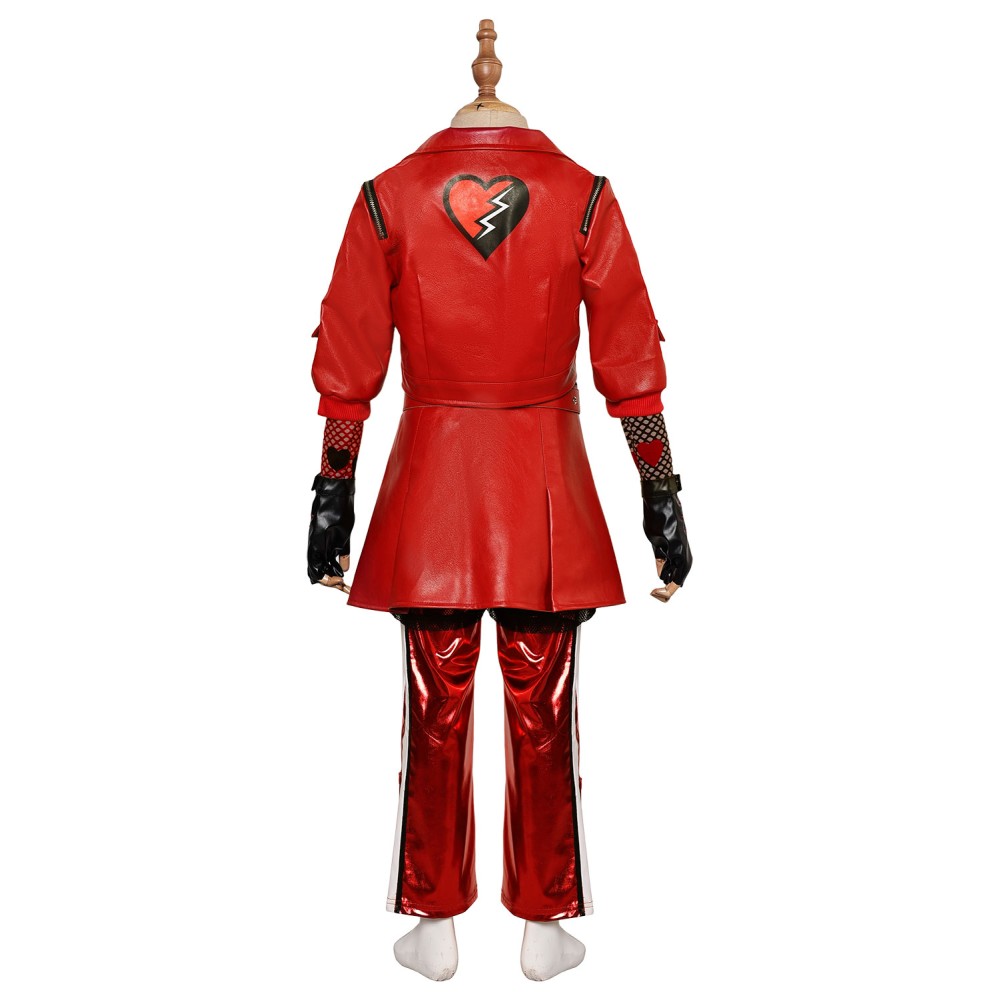 Descendants: The Rise of Red Princess Red Kids Suit Cosplay Costume Halloween Carnival Outfit