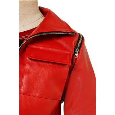 Descendants: The Rise of Red Princess Red Kids Suit Cosplay Costume Halloween Carnival Outfit
