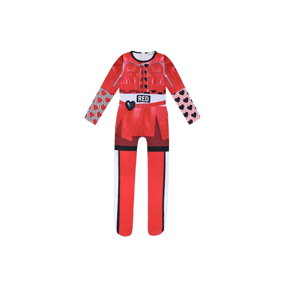 Descendants: The Rise of Red Princess Red Kids Children Jumpsuit Suit Cosplay Costume Halloween Carnival Outfit