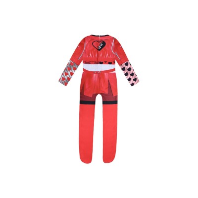Descendants: The Rise of Red Princess Red Kids Children Jumpsuit Suit Cosplay Costume Halloween Carnival Outfit