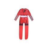 Descendants: The Rise of Red Princess Red Kids Children Jumpsuit Suit Cosplay Costume Halloween Carnival Outfit
