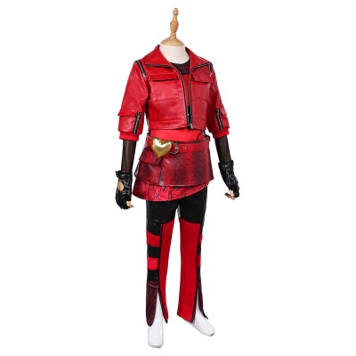 Descendants: The Rise of Red Princess Red Girls Suit Cosplay Costume Halloween Carnival Outfit