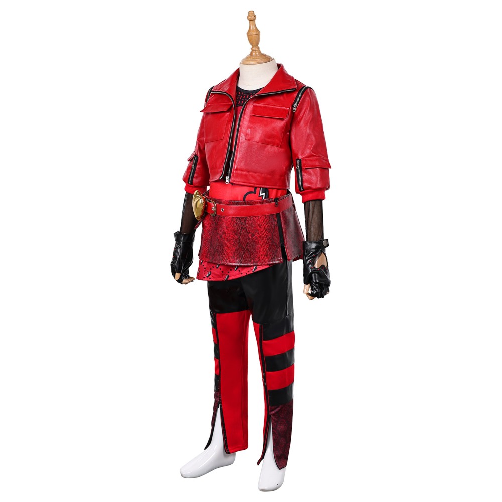 Descendants: The Rise of Red Princess Red Girls Suit Cosplay Costume Halloween Carnival Outfit