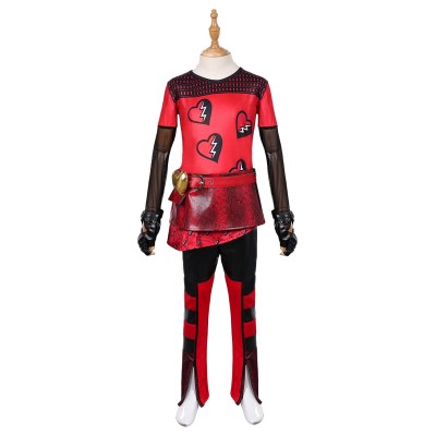 Descendants: The Rise of Red Princess Red Girls Suit Cosplay Costume Halloween Carnival Outfit