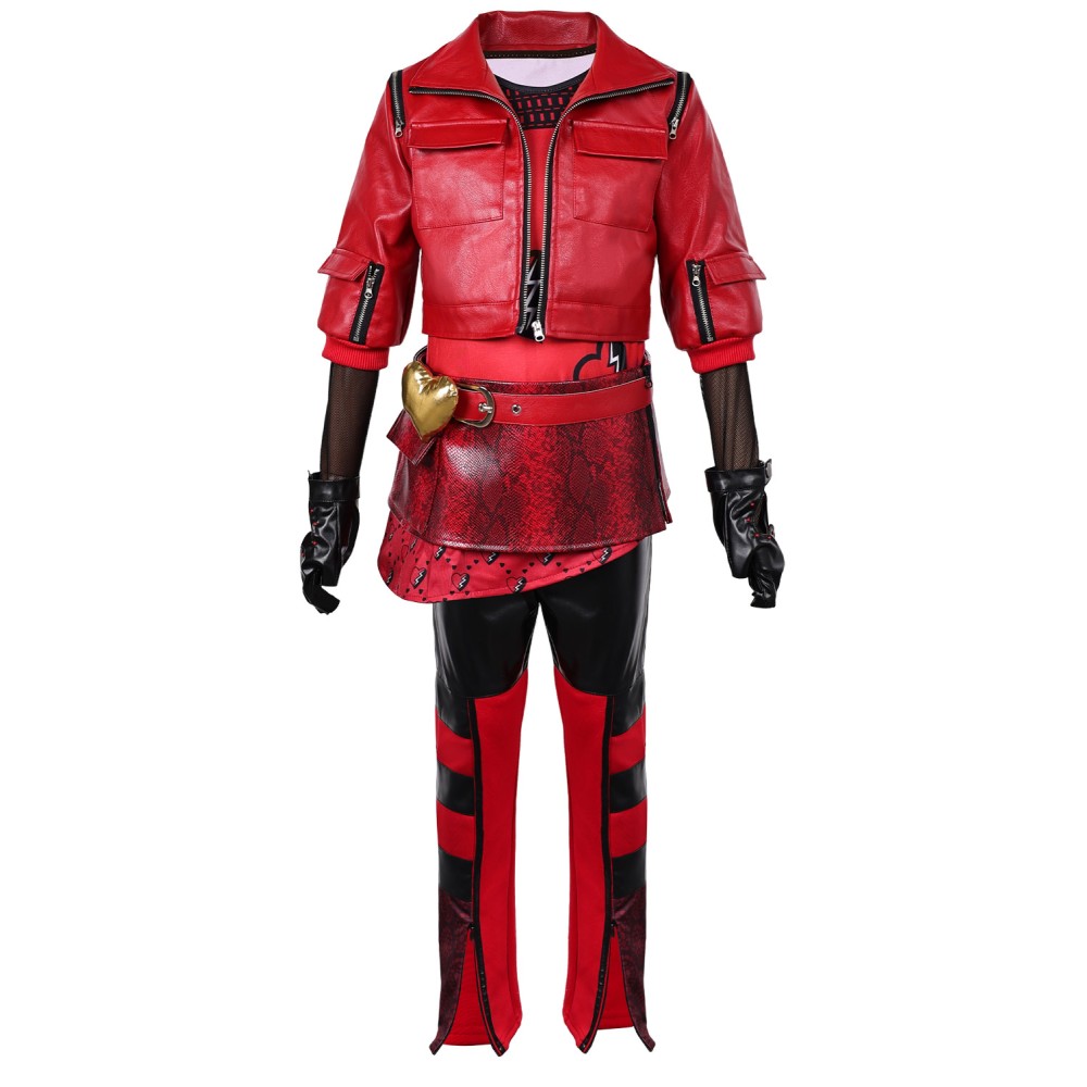 Descendants: The Rise of Red Princess Red Girls Suit Cosplay Costume Halloween Carnival Outfit