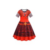 Descendants: The Rise of Red Kids Girls Red Set Suit Cosplay Costume Halloween Carnival Outfit