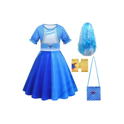 Descendants: The Rise of Red Kids Girls Chloe Set Suit Cosplay Costume Halloween Carnival Outfit
