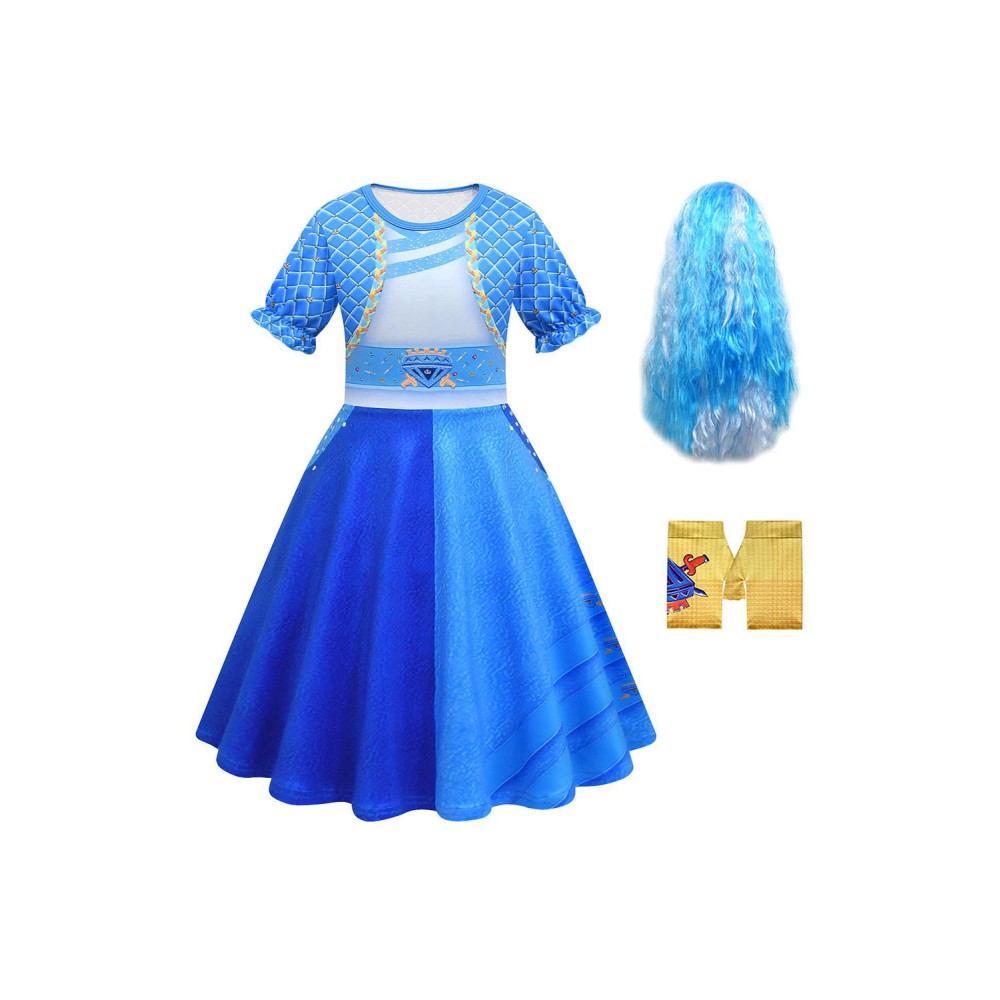 Descendants: The Rise of Red Kids Girls Chloe Set Suit Cosplay Costume Halloween Carnival Outfit