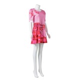Descendants: The Rise of Red Bridget Pink Dress Suit Cosplay Costume Halloween Carnival Outfit