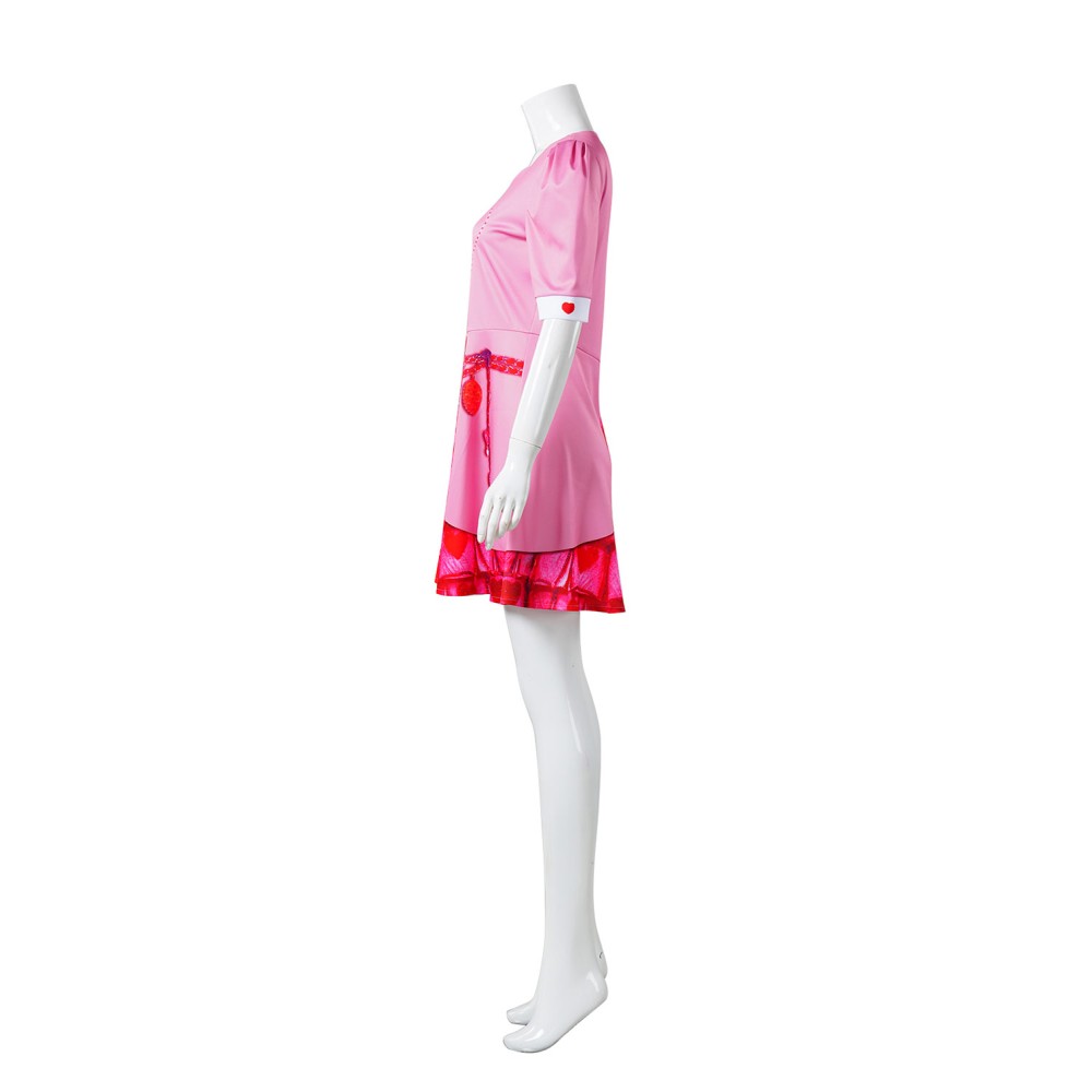 Descendants: The Rise of Red Bridget Pink Dress Suit Cosplay Costume Halloween Carnival Outfit