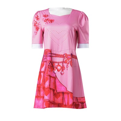 Descendants: The Rise of Red Bridget Pink Dress Suit Cosplay Costume Halloween Carnival Outfit