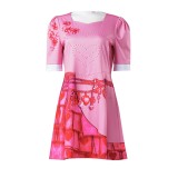 Descendants: The Rise of Red Bridget Pink Dress Suit Cosplay Costume Halloween Carnival Outfit