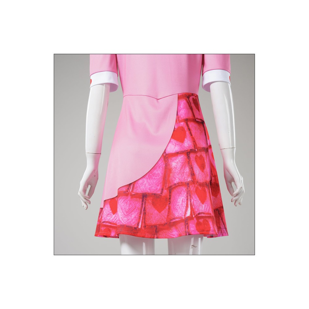 Descendants: The Rise of Red Bridget Pink Dress Suit Cosplay Costume Halloween Carnival Outfit