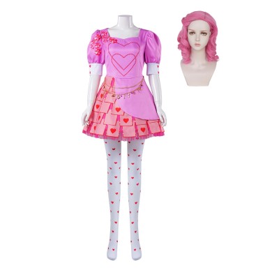Descendants: The Rise of Red 2024 Bridget Dress Full Set Suit Cosplay Costume Halloween Carnival Outfit