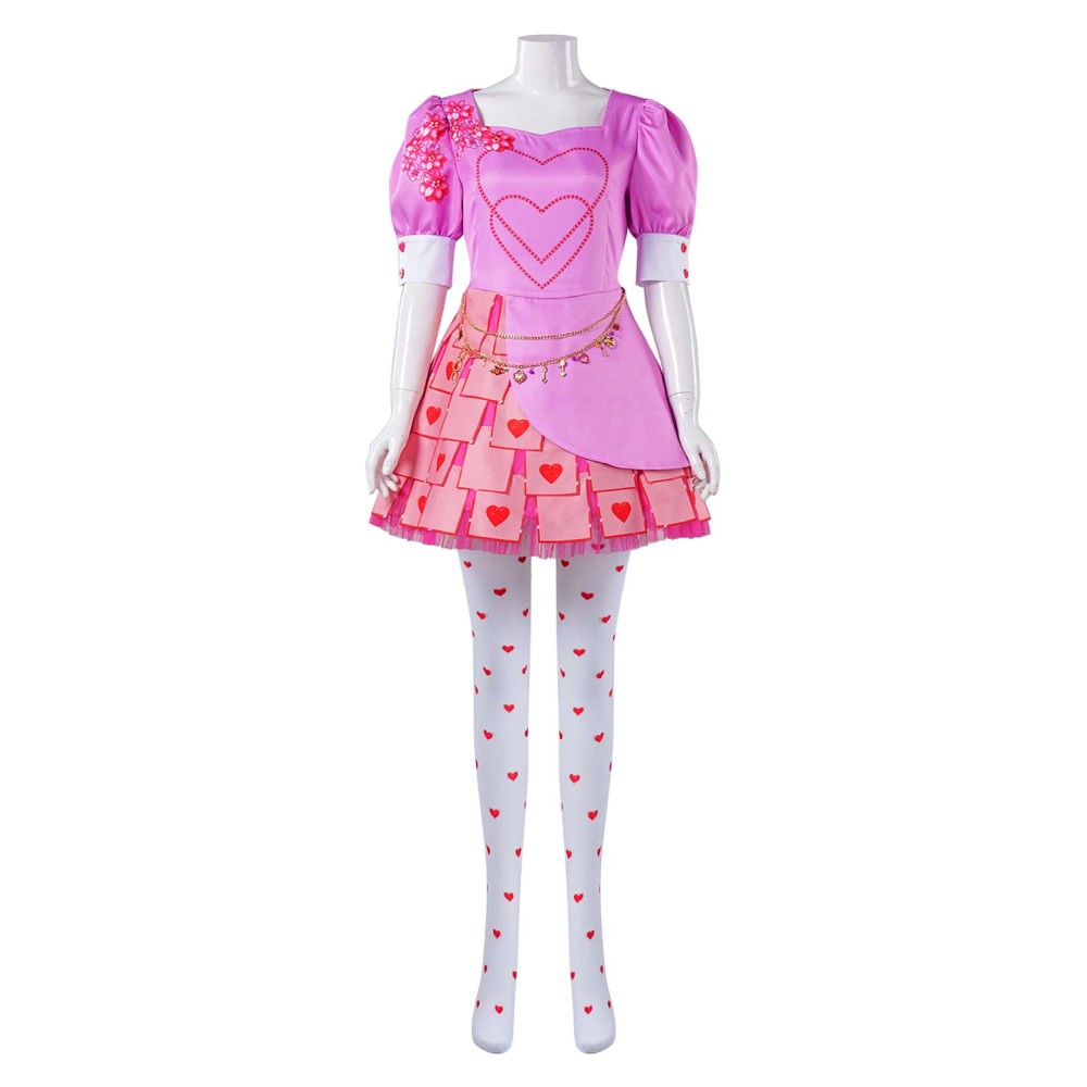 Descendants: The Rise of Red 2024 Bridget Dress Full Set Suit Cosplay Costume Halloween Carnival Outfit