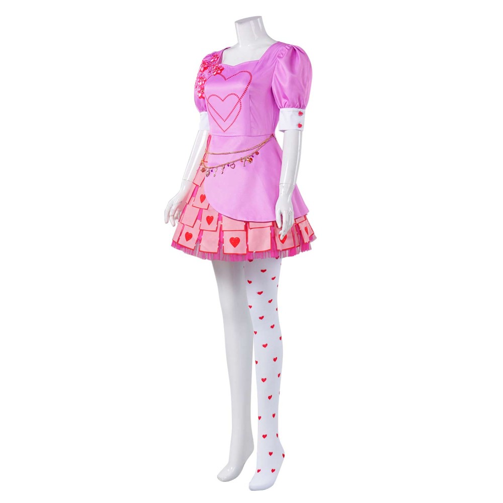 Descendants: The Rise of Red 2024 Bridget Dress Full Set Suit Cosplay Costume Halloween Carnival Outfit