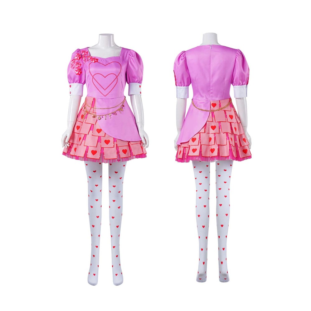 Descendants: The Rise of Red 2024 Bridget Dress Full Set Suit Cosplay Costume Halloween Carnival Outfit