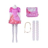Descendants: The Rise of Red 2024 Bridget Dress Full Set Suit Cosplay Costume Halloween Carnival Outfit