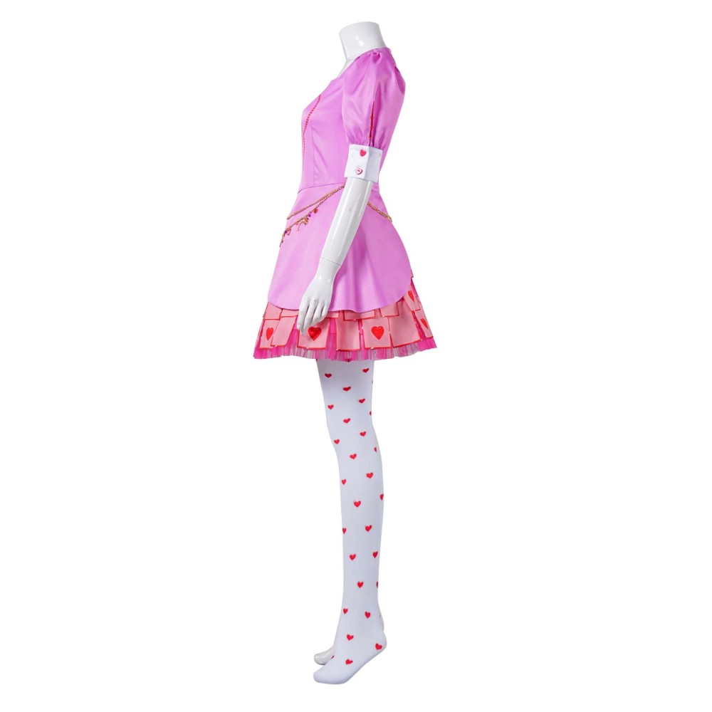 Descendants: The Rise of Red 2024 Bridget Dress Full Set Suit Cosplay Costume Halloween Carnival Outfit