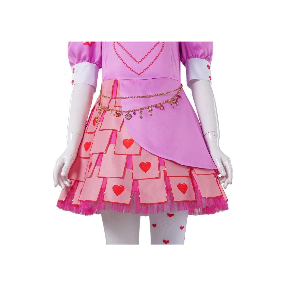 Descendants: The Rise of Red 2024 Bridget Dress Full Set Suit Cosplay Costume Halloween Carnival Outfit