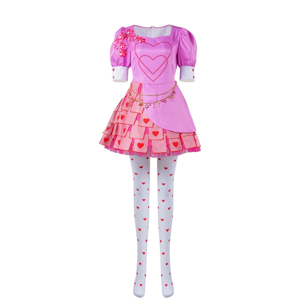 Descendants: The Rise of Red 2024 Bridget Dress Full Set Suit Cosplay Costume Halloween Carnival Outfit
