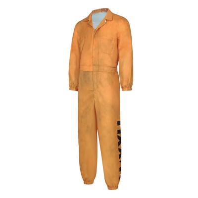 Delta Force Warden Weyron Orange Jumpsuit Cosplay Costume Halloween Carnival Outfit
