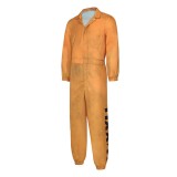 Delta Force Warden Weyron Orange Jumpsuit Cosplay Costume Halloween Carnival Outfit