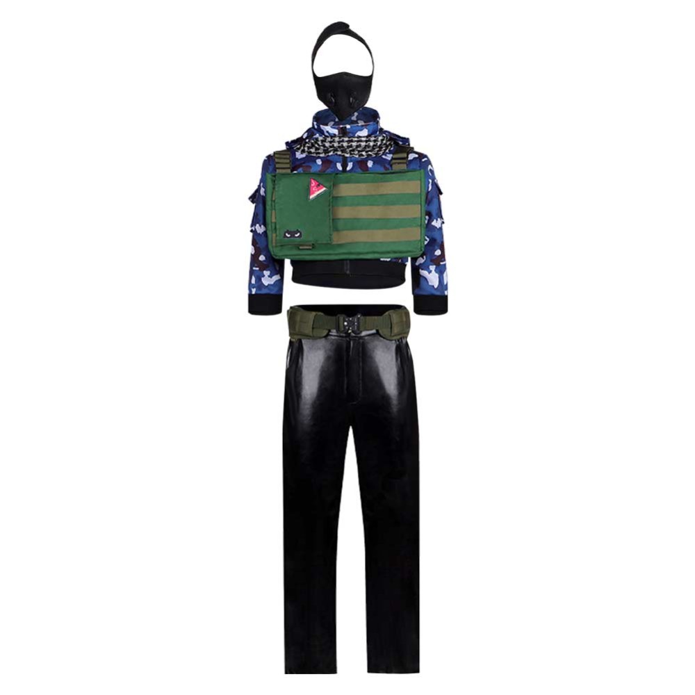 Delta Force Hackclaw Women Green Cosplay Costume Halloween Carnival Outfit