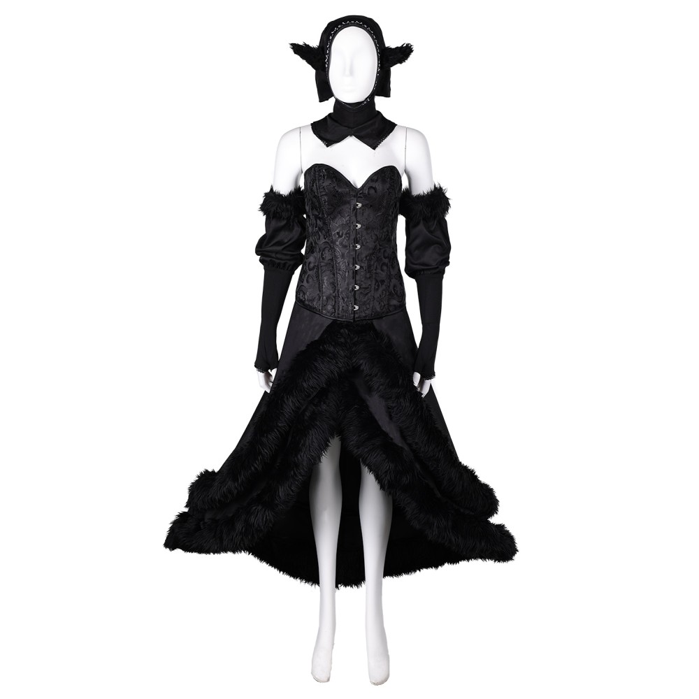 Delicious in Dungeon Marcille Donato Master of the Dungeon Black Dress Suit Cosplay Costume Halloween Carnival Outfit