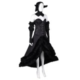 Delicious in Dungeon Marcille Donato Master of the Dungeon Black Dress Suit Cosplay Costume Halloween Carnival Outfit