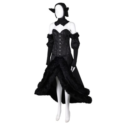 Delicious in Dungeon Marcille Donato Master of the Dungeon Black Dress Suit Cosplay Costume Halloween Carnival Outfit