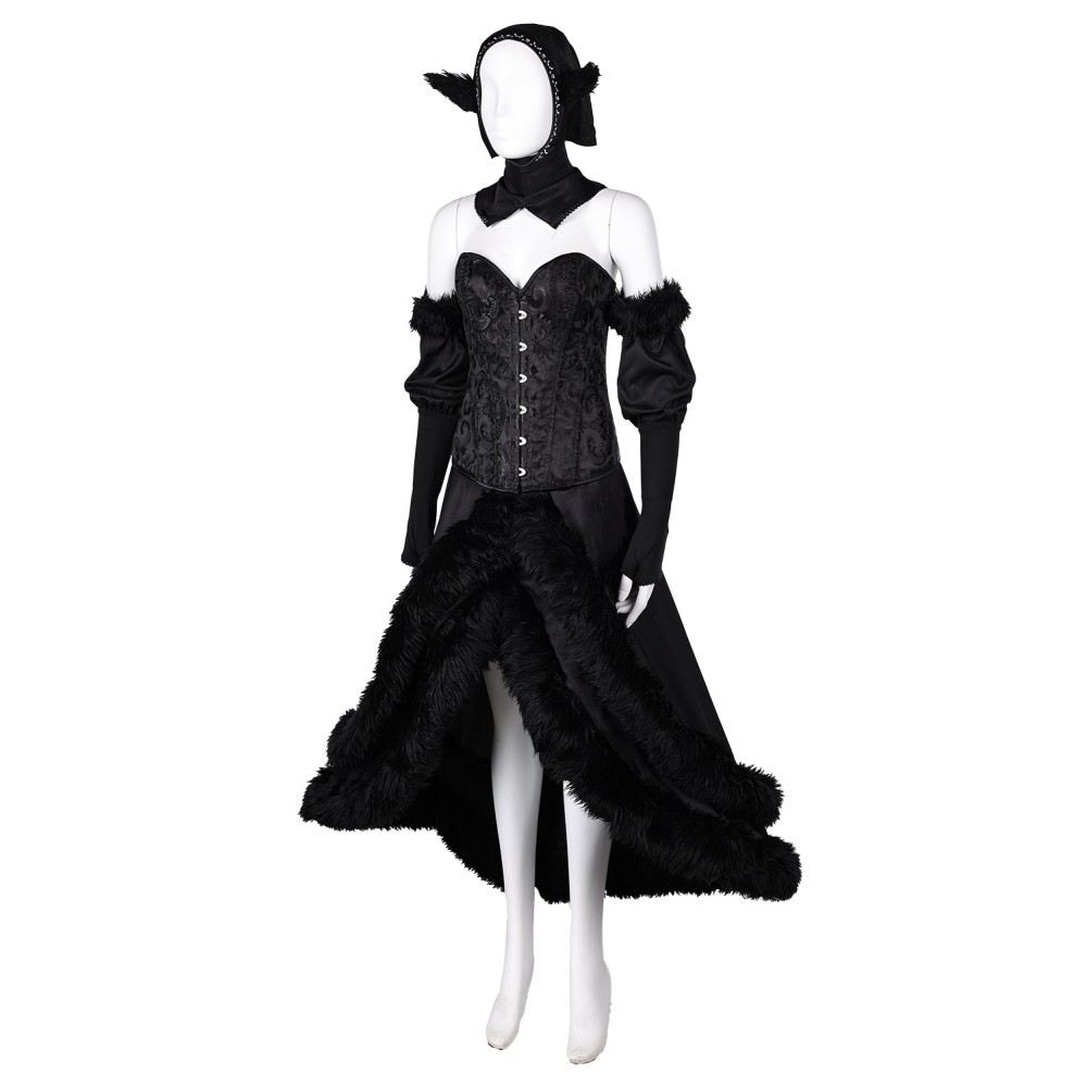 Delicious in Dungeon Marcille Donato Master of the Dungeon Black Dress Suit Cosplay Costume Halloween Carnival Outfit