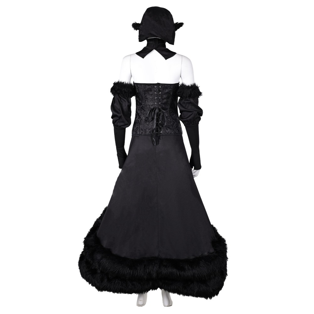 Delicious in Dungeon Marcille Donato Master of the Dungeon Black Dress Suit Cosplay Costume Halloween Carnival Outfit