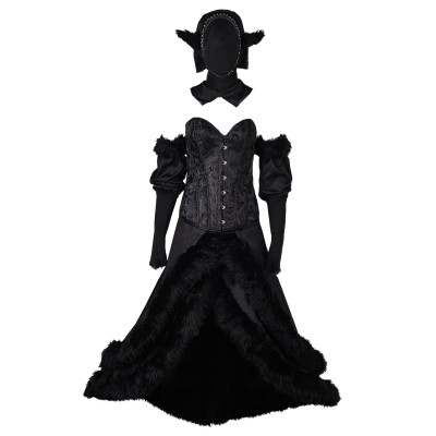 Delicious in Dungeon Marcille Donato Master of the Dungeon Black Dress Suit Cosplay Costume Halloween Carnival Outfit