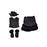 Delicious in Dungeon Marcille Donato Master of the Dungeon Black Dress Suit Cosplay Costume Halloween Carnival Outfit