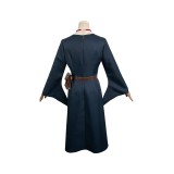 Delicious in Dungeon Marcille Donato Dark Blue Dress Set Suit Cosplay Costume Halloween Carnival Outfit