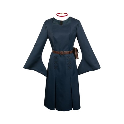 Delicious in Dungeon Marcille Donato Dark Blue Dress Set Suit Cosplay Costume Halloween Carnival Outfit