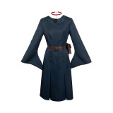 Delicious in Dungeon Marcille Donato Dark Blue Dress Set Suit Cosplay Costume Halloween Carnival Outfit